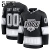Los Angeles Kings Fanatics Premium Custom 2024-25 Heim Schwarz Trikot - Kinder